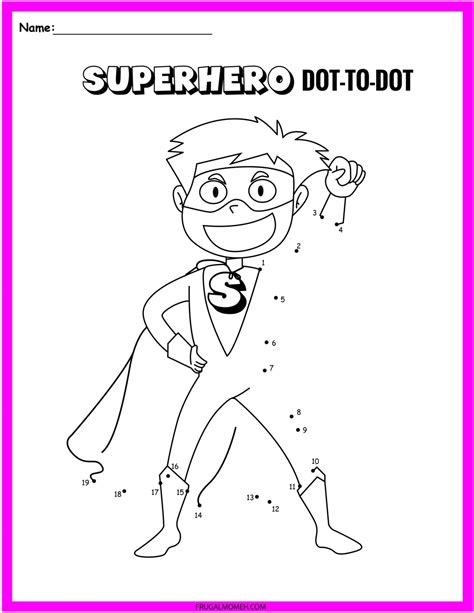 Free Printable Superhero Worksheets And Activity Sheets Frugal Mom Eh