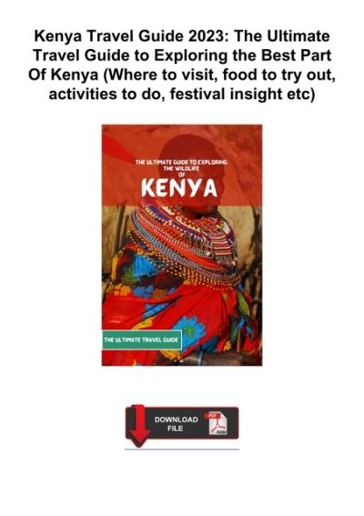 Kenya Travel Guide 2023 The Ultimate Travel Guide To Exploring The Best