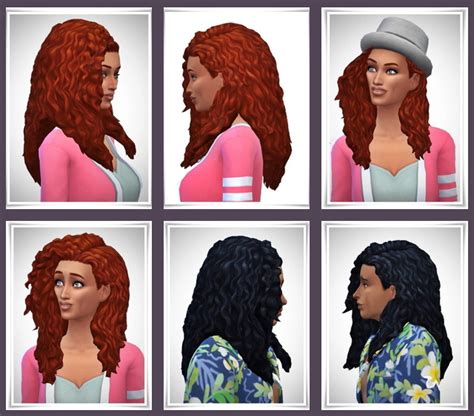 Long Tight Curls Free Ear All Gender At Birksches Sims Blog Sims 4