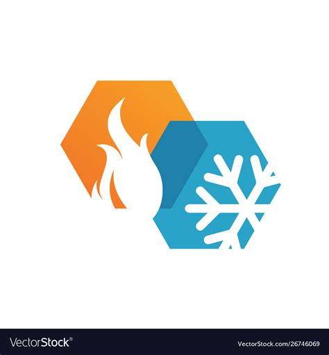 Heating And Cooling Logo Vector