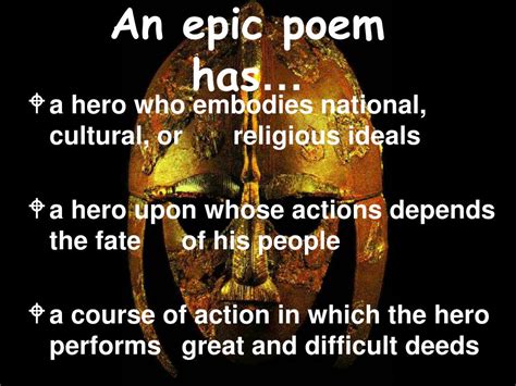Ppt Introduction To Epic Poetry Powerpoint Presentation Free