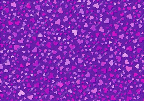 Premium Vector Seamless Pattern With Small Love Hearts In Pink And Purple For Background For