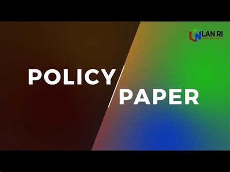 Policy Paper Oleh Prof Dr Erwan Agus Purwanto Guru Besar Ilmu