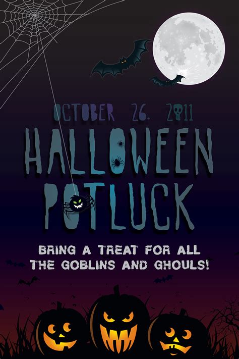 Halloween Potluck Poster On Behance