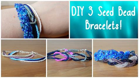 Diy 3 Seed Bead Bracelets How To Beginners Jewellery Making ¦ The