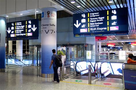 Klia Arrival Hall Map Smoking Area At Klia2 Airport Malaysia