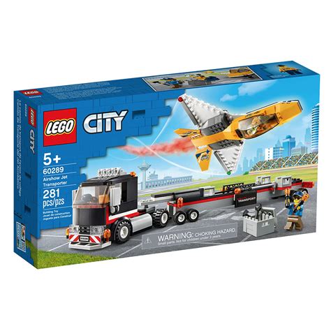 Lego City Great Vehicles Airshow Jet Transporter Fat Brain Toys