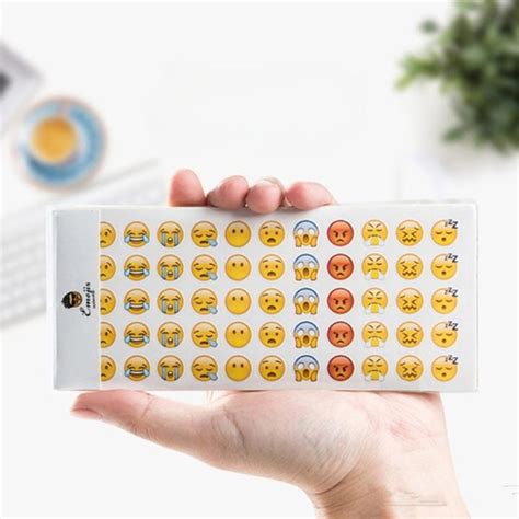 Qoo10 Emoji Facial Expression Emotion Sticker Stationeryoffice