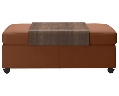 Stressless Double Ottoman With Table Valleyridge