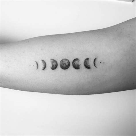 Moon Phases Tattoos Symbolizing Femininity Sensuality And Divine