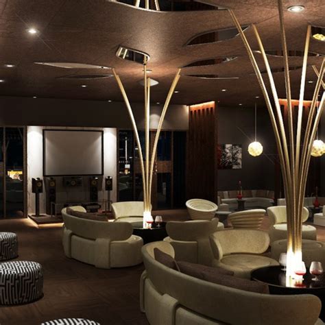 3d Realistic Interior Design For Hookah Lounge Other