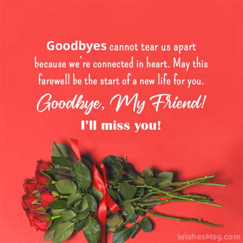 Farewell Messages For Friend Goodbye Quotes