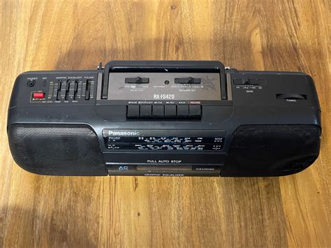 Vintage Panasonic Rx Fs Radio Cassette Deck Band Xbs Boombox Fm Mw