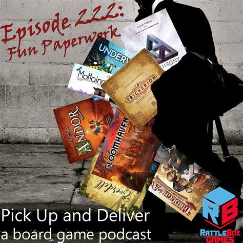 Pick Up And Deliver 222 Fun Paperwork Rattlebox Games