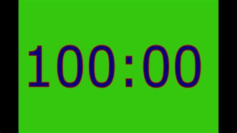 100 Minute Timer Countdown 100 Min With Alarm Youtube