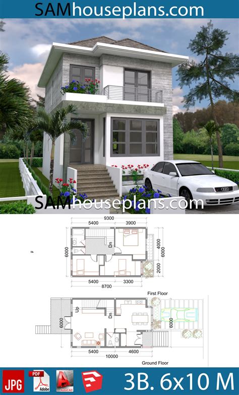 House Plans Idea 10x7 With 3 Bedrooms Sam House Plans