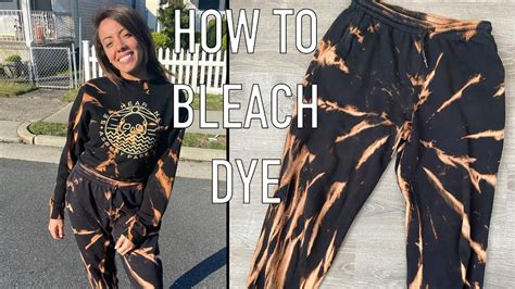 diy bleach dye clothing youtube