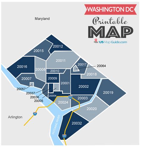 Zip Code Map Washington Dc Area Map