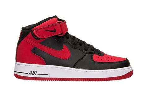 Kicks Of The Day Nike Air Force 1 Mid Black Red Complex