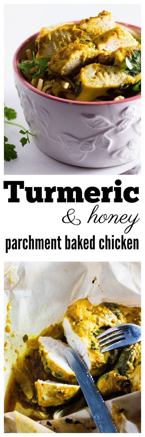These panko baked chicken thighs are very crunchy and flavorful. Turmeric and Honey Parchment Baked Chicken | Recipe ...