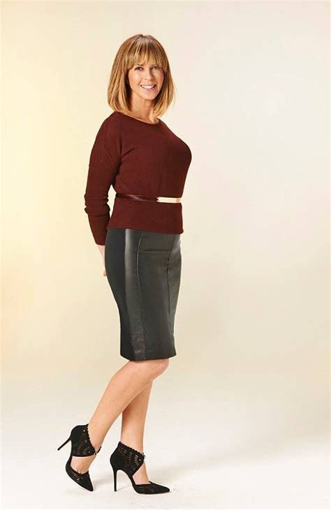 Kate Kate Garraway Leather Skirt Pencil Skirt Normcore Celebs