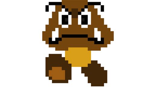 Goomba Pixel Png Download Super Mario Bros 1 Goomba Transparent Png