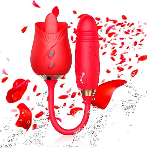 Rose Toy For Women 2 In 1 Vibrator And Adult Sex Toys With Vibrating