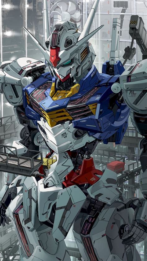 Safebooru Absurdres Blue Eyes Commentary Request Gundam Gundam Aerial