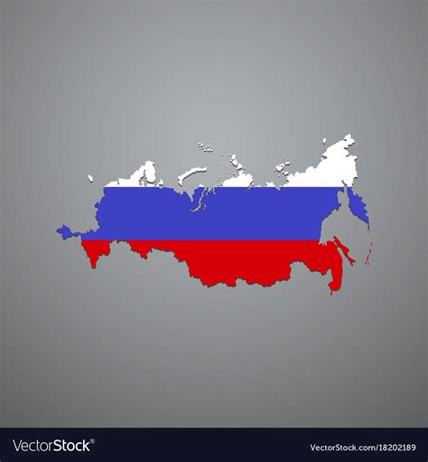 Russian Federation Map Royalty Free Vector Image