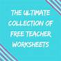 Free Teacher Worksheets