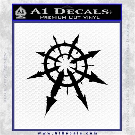 Chaos Symbol Anarchy D2 Decal Sticker A1 Decals