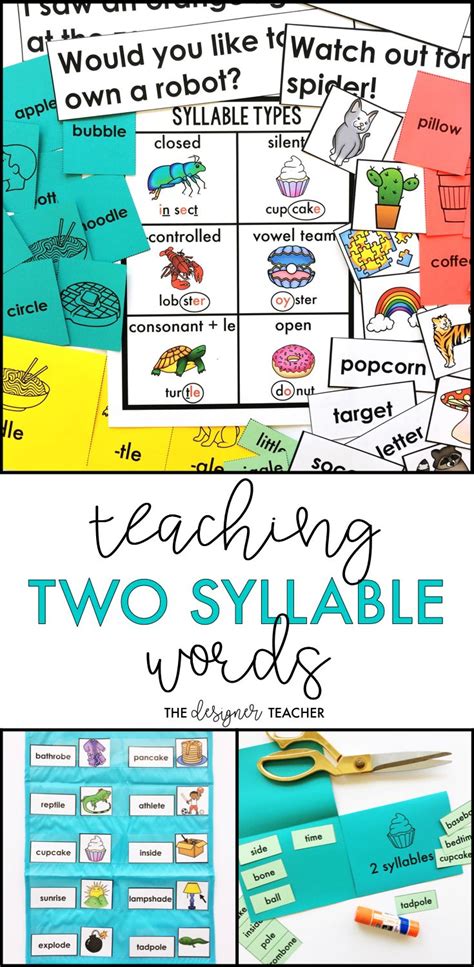 A syllable is a unit of pronunciation. Phonics by Design Two Syllable Words Unit BUNDLE | Phonics ...