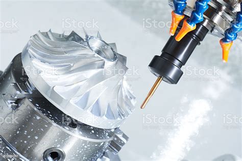Metalworking Cutting Process By Milling Cutter Stock Photo Download