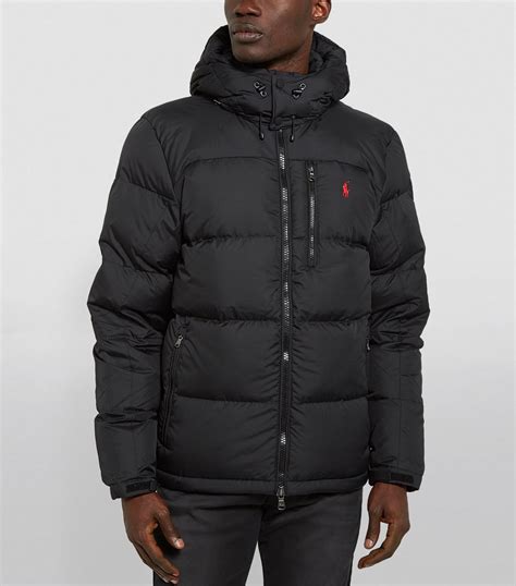 Ralph Lauren Black Hooded Puffer Jacket Harrods Uk