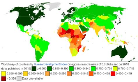 World Map Of Countries By Human Development Index Download