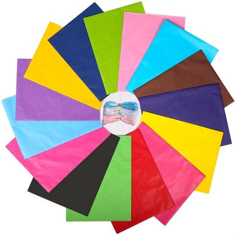 100 X Tissue Paper Sheets Acid Free Mixed Colour T Wrapping 500mm X