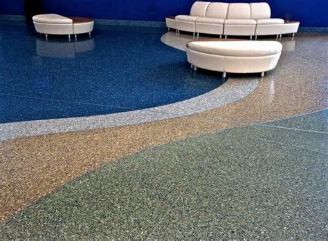 But the aesthetic value of epoxy terrazzo isn't the only. Modern terrazzo flooring in the home interior design