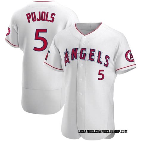 Mens Albert Pujols Los Angeles Angels Of Anaheim Authentic White Jersey
