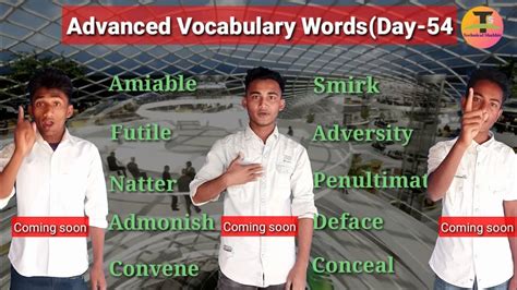 Day 54advanced Vocabulary Words English To Rohingya Youtube