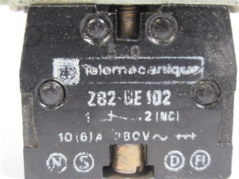 Telemecanique Zb2 Be102 Contact Block 1nc 380v With Mounting Block Used