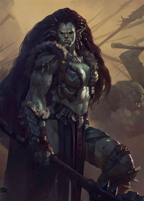 Pin By Thrakas On Orcs Female Orc Warcraft Art Concept Art Characters