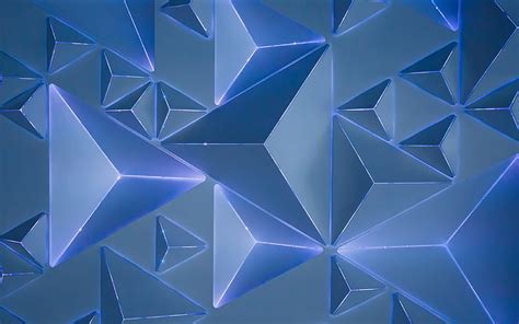 Blaue Geometrie 4k Blau Geometrie Hd Hintergrundbild Wallpaperbetter