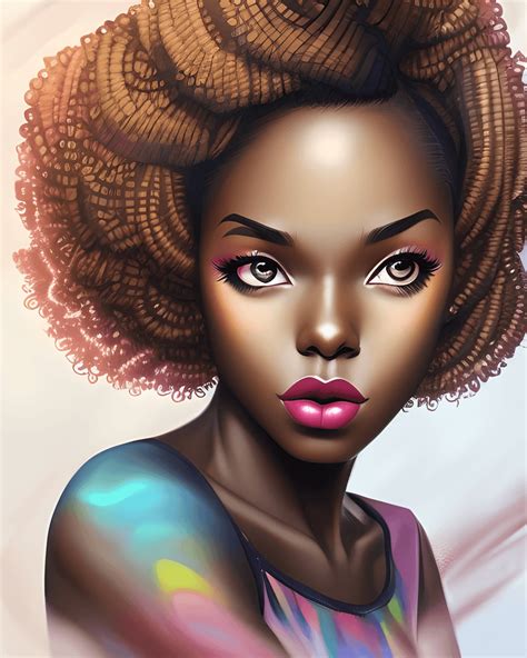 Black Girl Magic Pinup Art Creative Fabrica