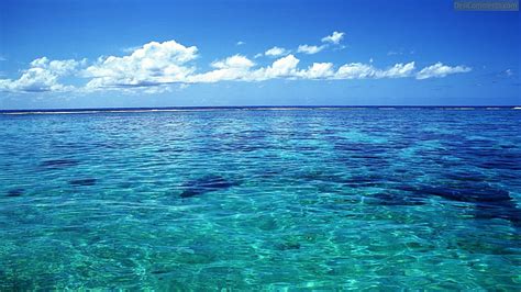 Hd Wallpaper Ocean Screensaver Sea Water Blue Sky Scenics