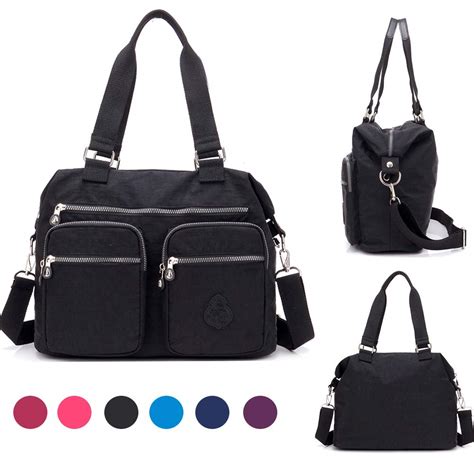 Nylon Crossbody Tote Handbags For Women Leisure Lightweight Messenger Bag Shoulder