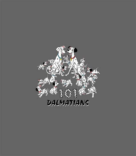 Disney 101 Dalmatians Group Shot Title Logo Digital Art By Caleba Daisy