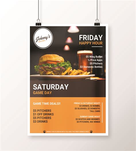 Creative Bar And Restaurant Event Flyer Idea Venngage Flyer Examples