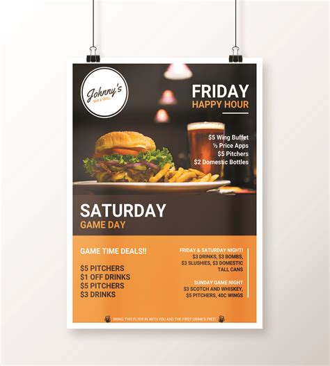 This modern design will bring the best professional result for your presentation. Creative Bar & Restaurant Event Flyer Idea - Venngage ...