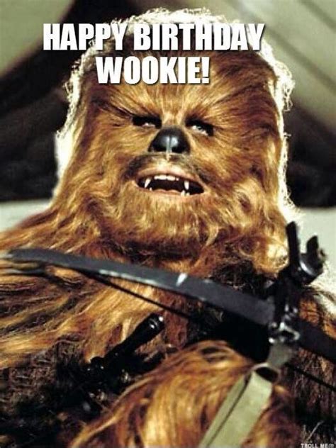 A Wookie Birthday Wookie Star Wars Chewbacca
