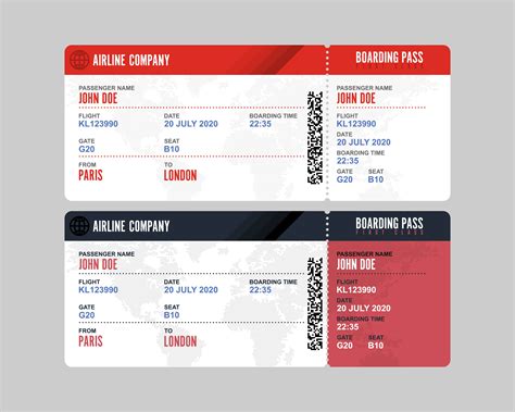 Boarding Pass Vector Art Icons And Graphics For Free Download